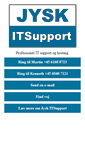 Mobile Screenshot of jysk-itsupport.dk