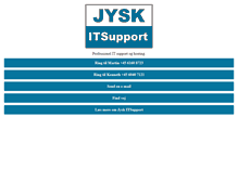 Tablet Screenshot of jysk-itsupport.dk
